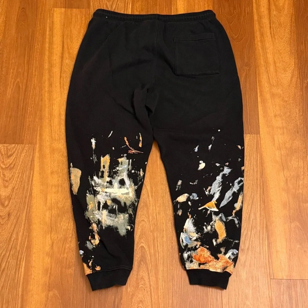 Air Jordan Artist Series Jammie Holmes Paint Splatter Sweatpants Men's Size XL